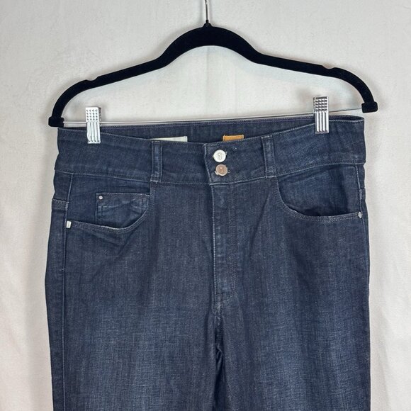 Pilcro Women's Dark Wash Flare Jeans Size 30 70s bohemian Hippie Night Out Dress - Picture 3 of 16